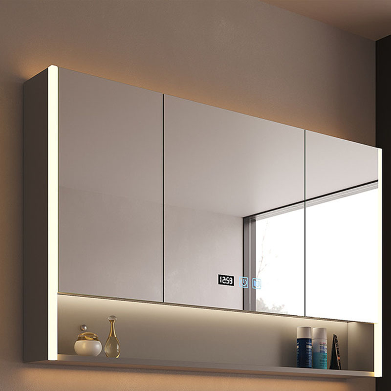 Home Bathroom Organizer - Luxury Modern Bathroom Cabinet Wooden Decorations
