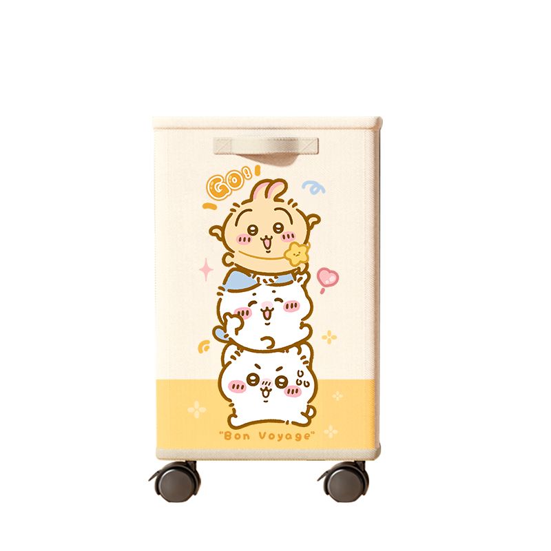 Home Edit Bathroom Storage - Chiikawa,Hachiware,Usagi Cute Cartoon Rolling Storage Cart,