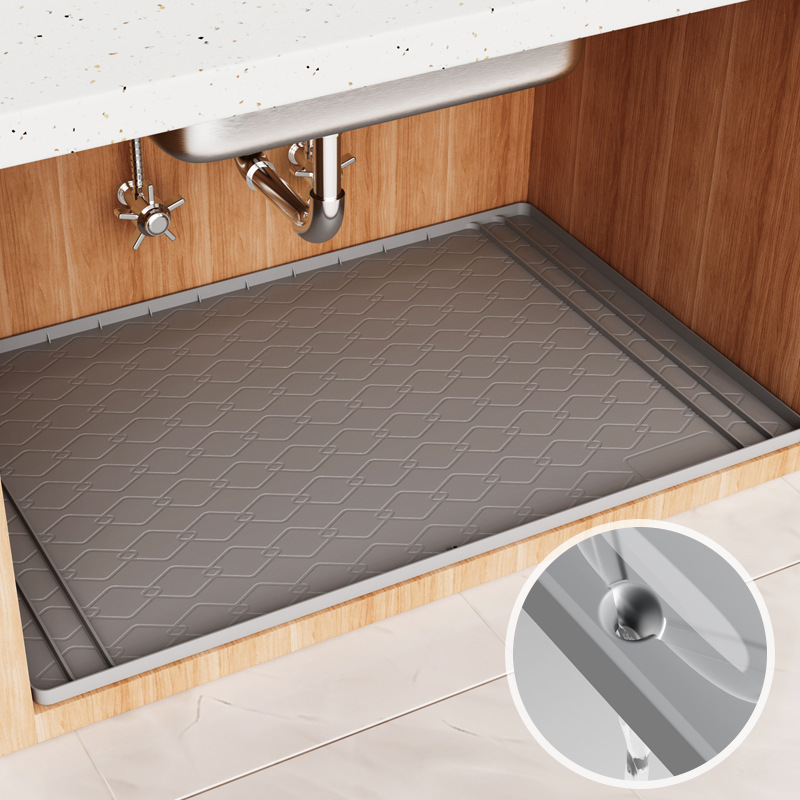 Silicone Under Sink Mat Kitche - Home Essentials Bathroom Storage review and price