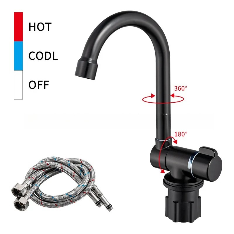 Black Foldable RV Faucet for C - Basin Mixer Tap review and price