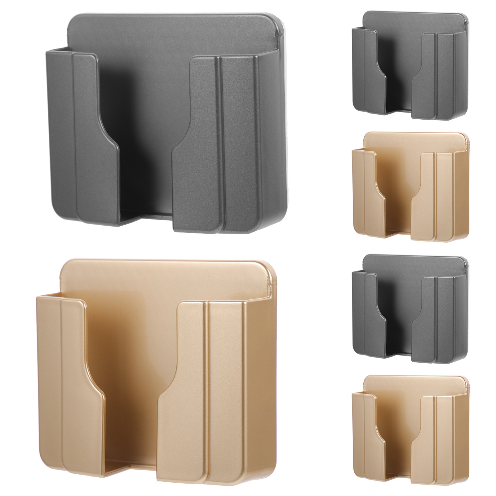 6Pcs Wall Mount Phone Holder A - Home Bathroom Organizer review and price