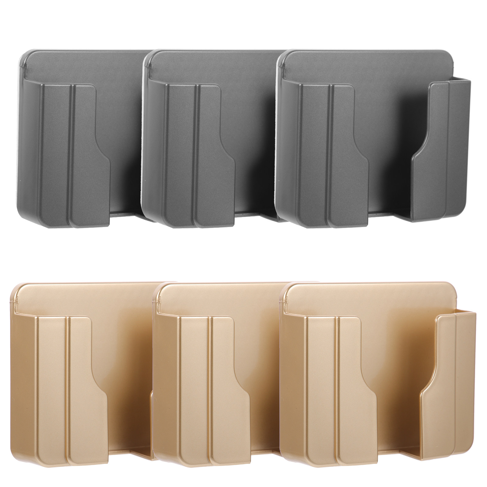 6Pcs Wall Mount Phone Holder A - Home Bathroom Organizer review and price