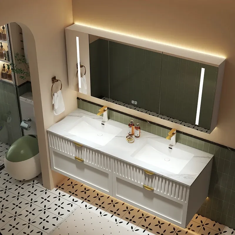 Cream Style Bathroom Cabinet w - Home Bathroom Vanity Combo review and price