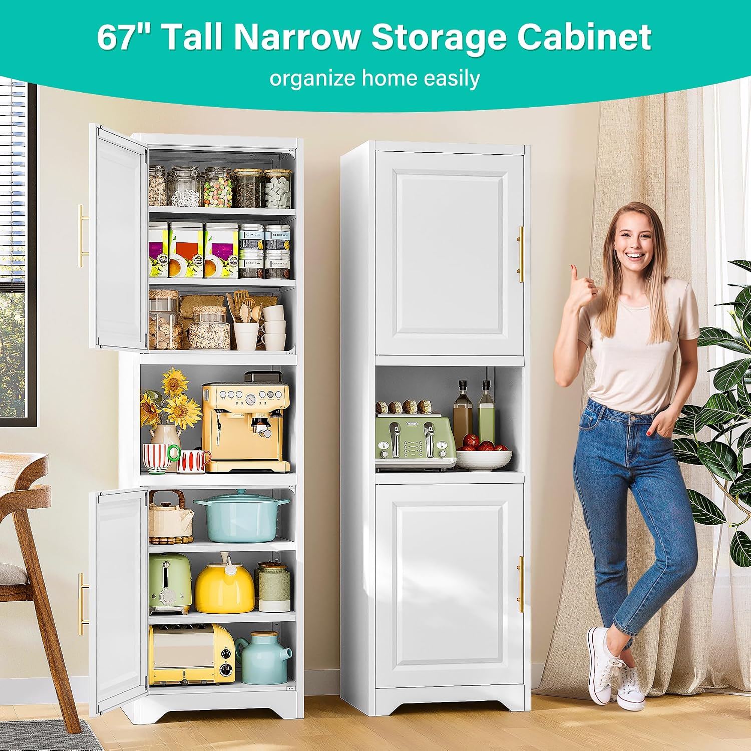 67 Inch Tall Narrow Storage Ca - Home Bathroom Organizer review and price