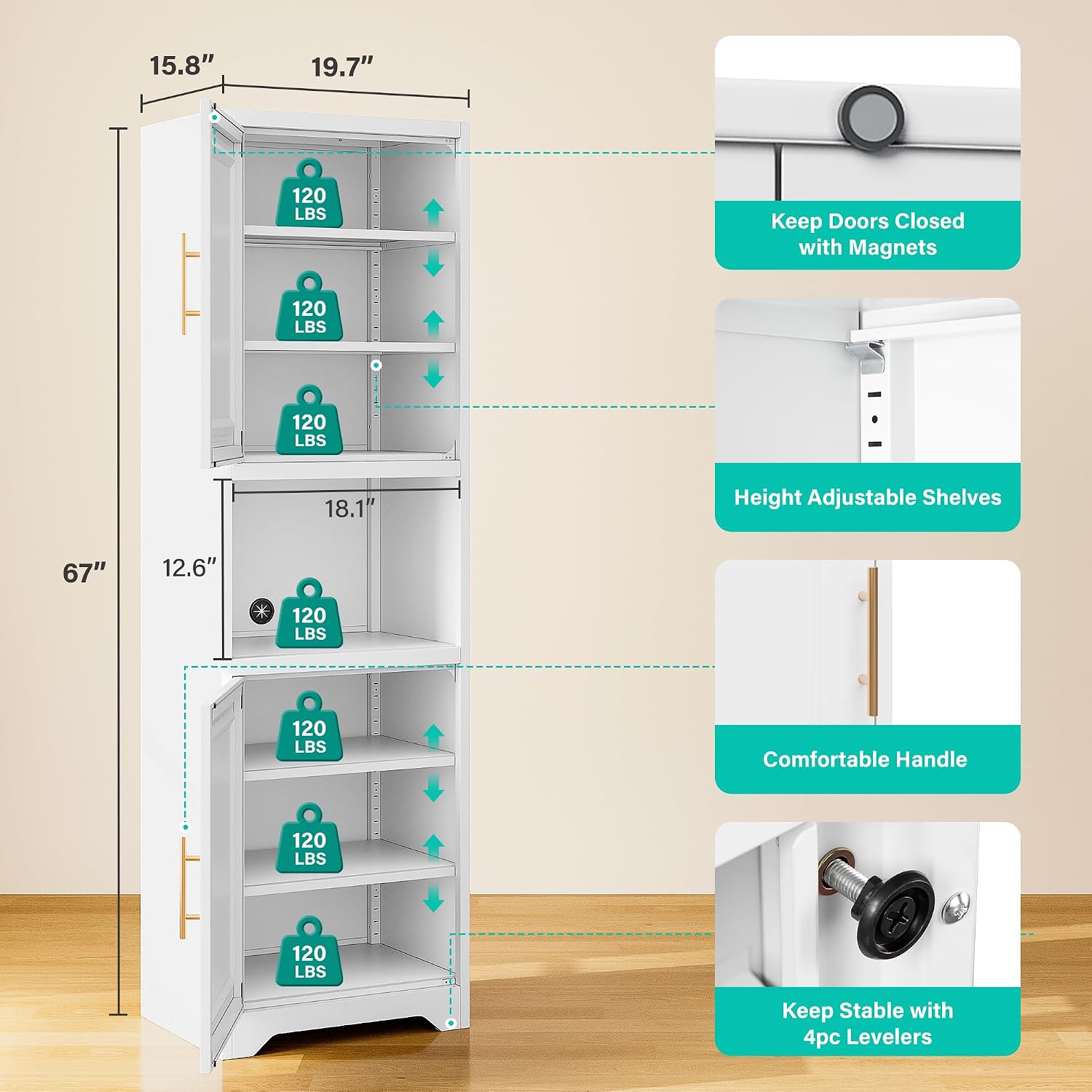 67 Inch Tall Narrow Storage Ca - Home Bathroom Organizer review and price