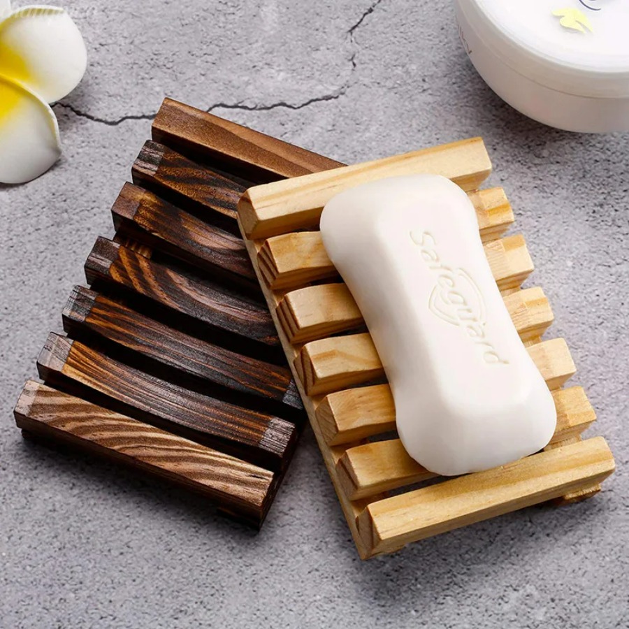 Natural Bamboo Soap Holder, Wo - Home Essentials Bathroom Storage review and price